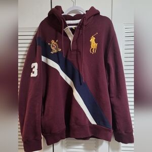 Ralph Lauren Maroon Polo Sweatshirt